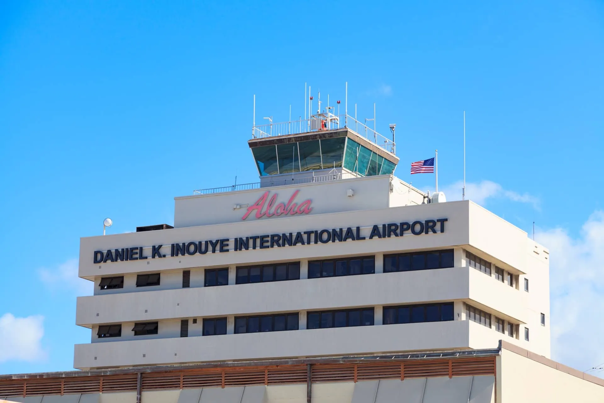 ホノルル国際空港の看板